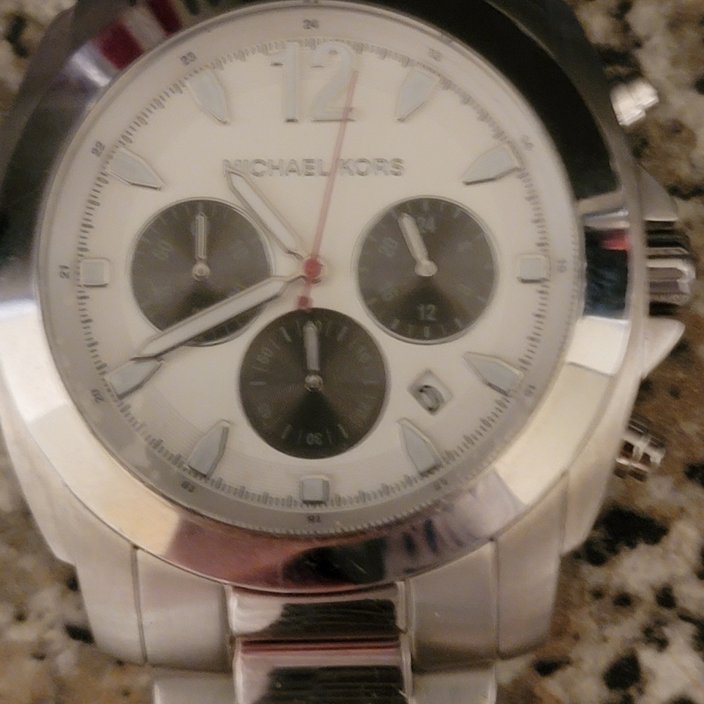 Michael kors watch unisex NWOT steel color 8242 style all links final price - Picture 3 of 6